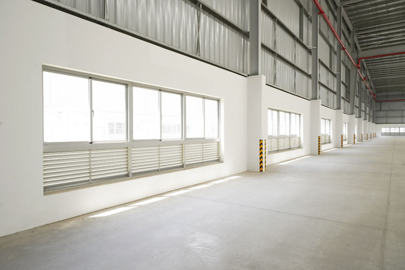 Windows inside KTG Industrial factory