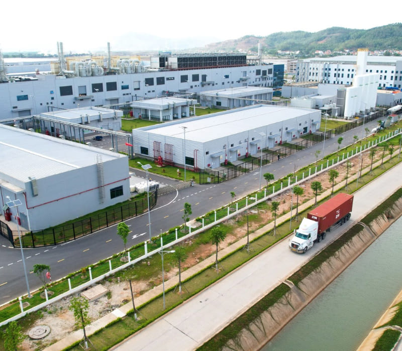 Một phần khu công nghiệp Sông Khoai (AMATA City Hạ Long)