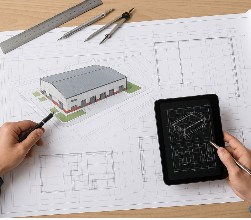 Hồ sơ thiết kế nhà kho công nghiệp