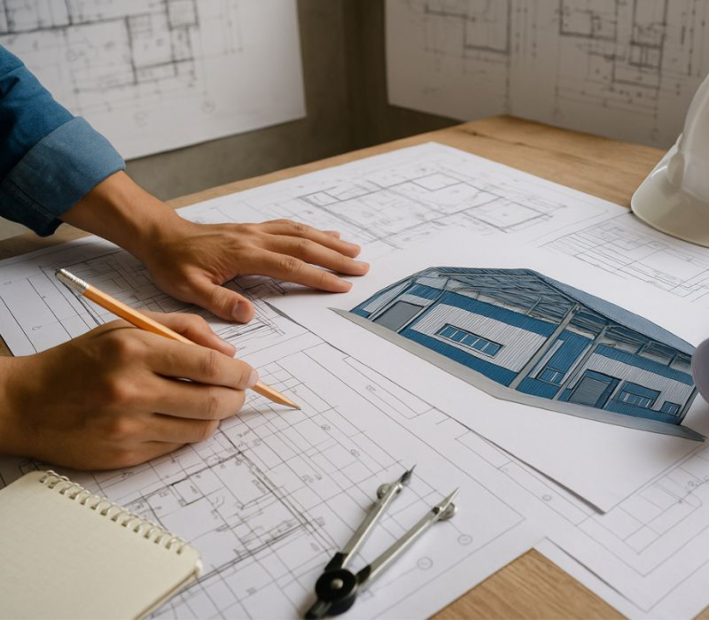 Thiết kế nhà kho công nghiệp