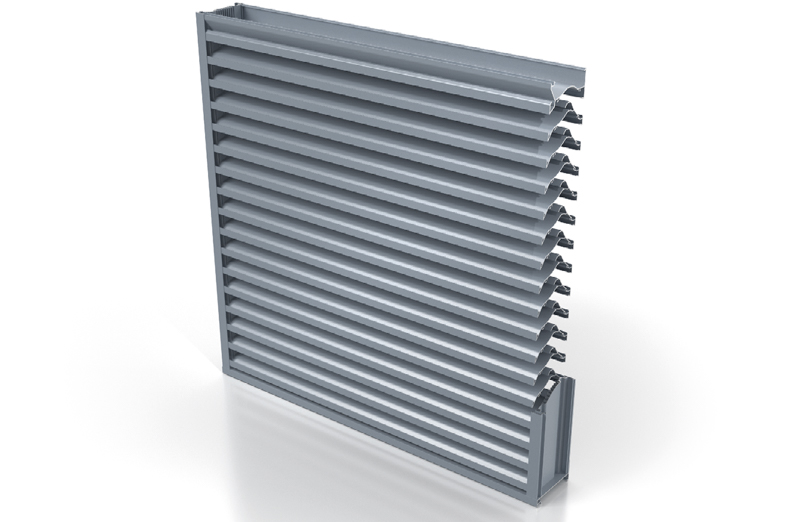 The structure of industrial louvers