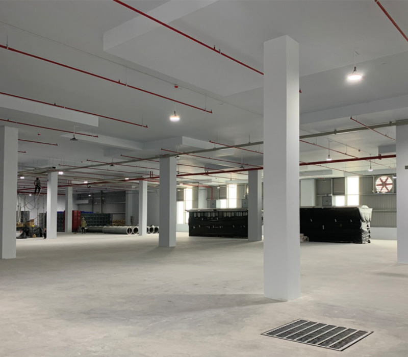 Inside the factory