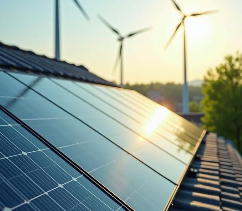 Rooftop solar panels