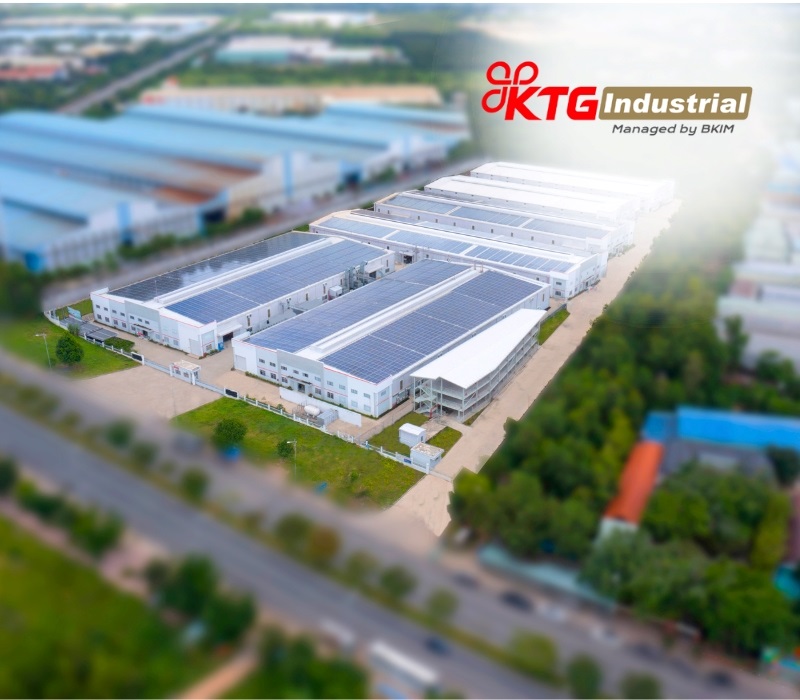 KTG Industrial Nhon Trach 3 utilizes a rooftop solar power system