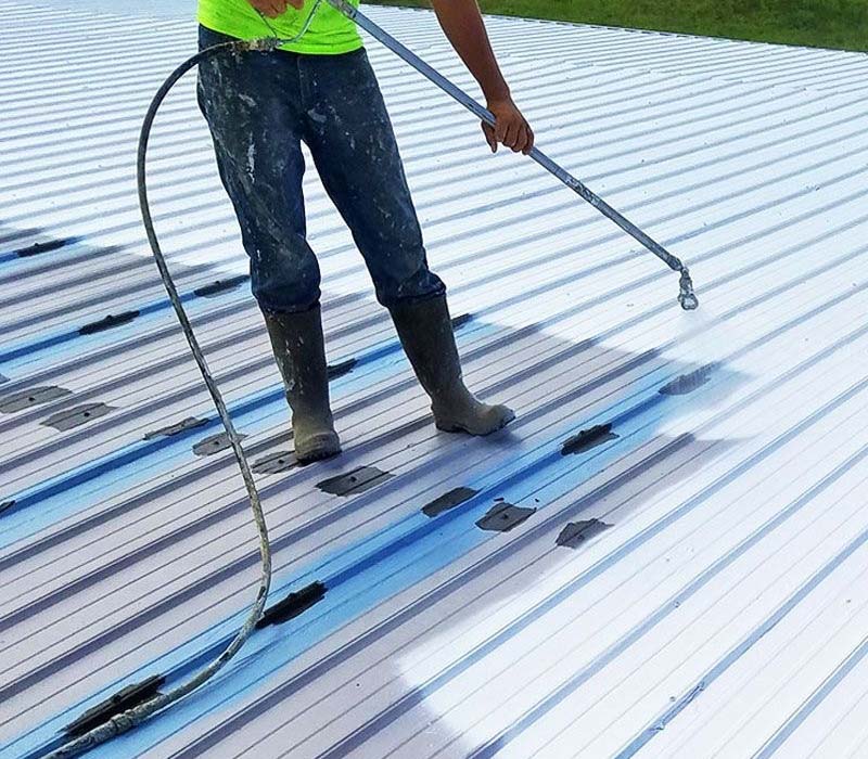 Metal and concrete roofs